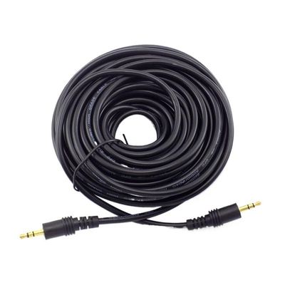 1.5/3/5/10/15/20M 3.5mm Stereo Male to Male Ja-ck Audio Aux Cable Extension Cable Cord for Computer MP3/MP4 E3(5m)