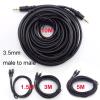 1.5/3/5/10/15/20M 3.5mm Stereo Male to Male Ja-ck Audio Aux Cable Extension Cable Cord for Computer MP3/MP4 E3(5m) view 2