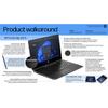 HP Fortis Flip G1i 11.6" Touchscreen Convertible 2 in 1 Notebook - HD - Intel N-Series N250-4 GB - 128 GB Flash Memory - Jet Black - Smart Buy - Intel Chip - 1366 x 768 - Windows 11 Pro - UHD Graphi view 3