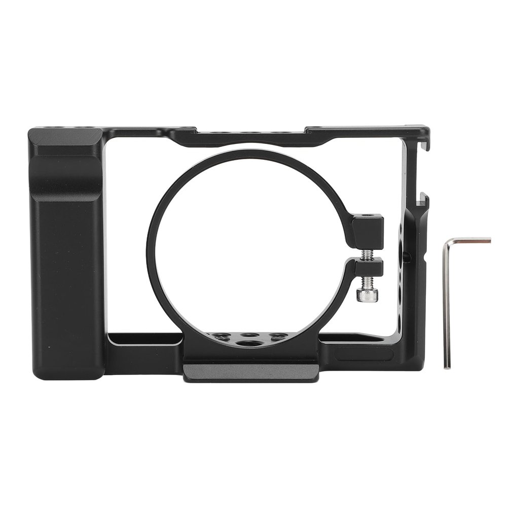 Mtlavishness Aluminum Camera Cage with Cold Shoe Mount for RX100 M1 M2 M3 M4 M5 M6 M7 Cameras Strong Expansion Performance Hollow Design One Piece Easy to Install