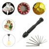 COPLKY Hand Twist Drill 1 Set Epoxy Steel Pin Vise Hand Drill with 10 Drill Bits Manual Craft Drill for Twist Drill Bi view 2