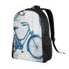 GTKSYNVE Blue bicycle Travel Backpack for Women Men Large Laptop Bag 16.1Inch College Bag Casual Daypack view 2
