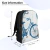 GTKSYNVE Blue bicycle Travel Backpack for Women Men Large Laptop Bag 16.1Inch College Bag Casual Daypack view 4