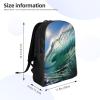 GTKSYNVE Big Ocean Wave Travel Backpack for Women Men Large Laptop Bag 16.1Inch College Bag Casual Daypack view 4