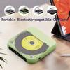 Portable Bluetooth-Compatible CD Player, Home Rechargeable Compact CD Player Built-in HiFi Speakers with Timer and LCD Screen Display, Supports CD/AUX/USB and Repeat Modes (Black) view 2
