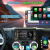 Ghakym 2G+64G Car Stereo for Jeep Wrangler 2007-2018, Compass 2009-2016, Dodge Ram 2009-2012, Grand Cherokee 2008-2011, 7 Inch Touch Screen Radio with Wireless CarPlay Android Auto GPS FM RDS view 3