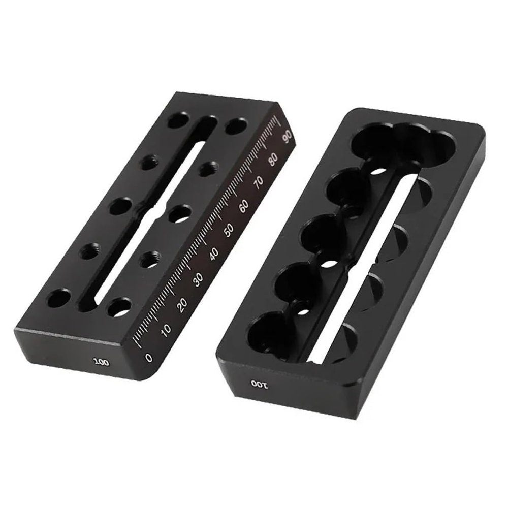 100mm 220mm 320mm 440mm Gauge Dovetail Astronomical Telescope Guide Rail Equatorial Instrument Accessories(100mm XY-250127 Black)
