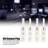 4Pcs BFA Banana Plug, Silver Plated Banana Plugs Connector for 7Mm/0.3in Speaker Wire, Ideal for Audio Systems view 2