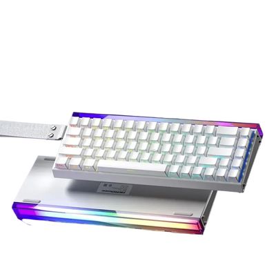 APOJHGF Customizable Magnetic Switch Mechanical Keyboard with RGB Backlight Hot Swap 8K Wired Compatible with and Gift(White-OEM)