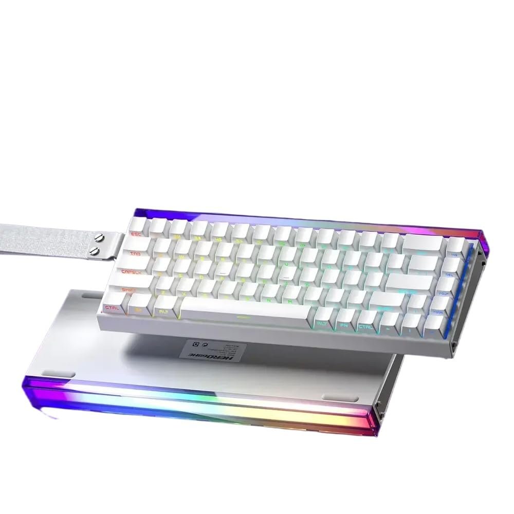 APOJHGF Customizable Magnetic Switch Mechanical Keyboard with RGB Backlight Hot Swap 8K Wired Compatible with and Gift(White-OEM)