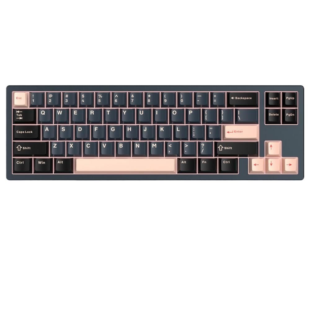 APOJHGF Captain72 Fast Trigger Magnetic Switch Gasket Mechanical Keyboard CNC RGB Wired with Adjustable Actuation and Hot Swappable Features Various Devices