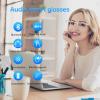 AIRMARS Smart Glasses for Men & Women, Bluetooth Glasses with Photochromic/Blue Light Filter&Polarized Lenses, Smart Sunglasses for Women with Speaker, Interchangeable Frames (Silver) view 3