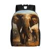 GTKSYNVE Elephant Animals Travel Backpack for Women Men Large Laptop Bag 16.1Inch College Bag Casual Daypack view 1