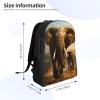 GTKSYNVE Elephant Animals Travel Backpack for Women Men Large Laptop Bag 16.1Inch College Bag Casual Daypack view 4