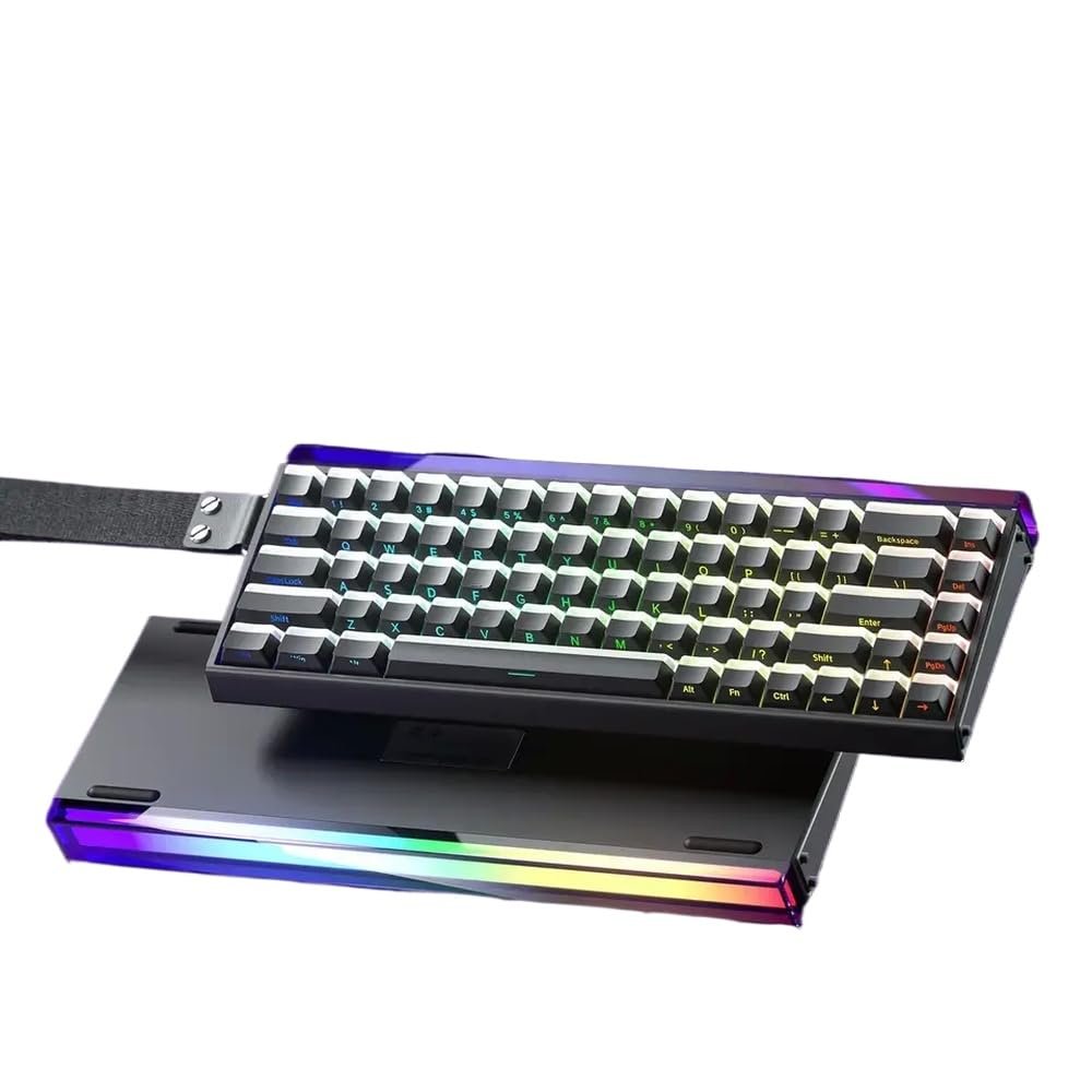 APOJHGF Customizable Magnetic Switch Mechanical Keyboard with RGB Backlight Hot Swap 8K Wired Compatible with and Gift(Black-Lighthouse)