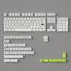 APOJHGF Customized 148 English Keycaps PBT Dye Sublimation White Green Profile Mechanical Keyboards Using MX Switches 84/96 view 1
