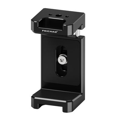 FEICHAO Mobile Phone Power Clip Holder Built-in 1/4 Screw Hole, Cold Shoe Mount Bracket for SLR Cell Phone Power Charging Accessories