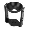 100mm Tripod Head Bowl Riser, Aluminum Alloy Half Ball Flat to Bowl Adapter, with 1/4in 3/8in Threaded Holes, for DSLR Rail Slider, Heavy Duty, Load 10kg view 3