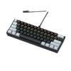 APOJHGF 60% Wired Mechanical Keyboard K61 61 RGB Backlit Black White Red Red Blue Switches Compatible with Multiple Devices(Black Grey) view 1