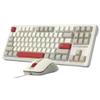 APOJHGF M87 Retro TKL Wired Keyboard and Mouse Combo 87 Hot Swappable RGB Backlit Mechanical Keyboard Compatible with PC Compatibility(FGMB) view 1