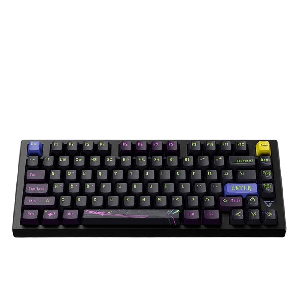 APOJHGF Customized RGB Magnetic Wired Keyboard Compatible with Gamers with Hot Swap Gasket and Aluminium Design(RS7 no RGB)
