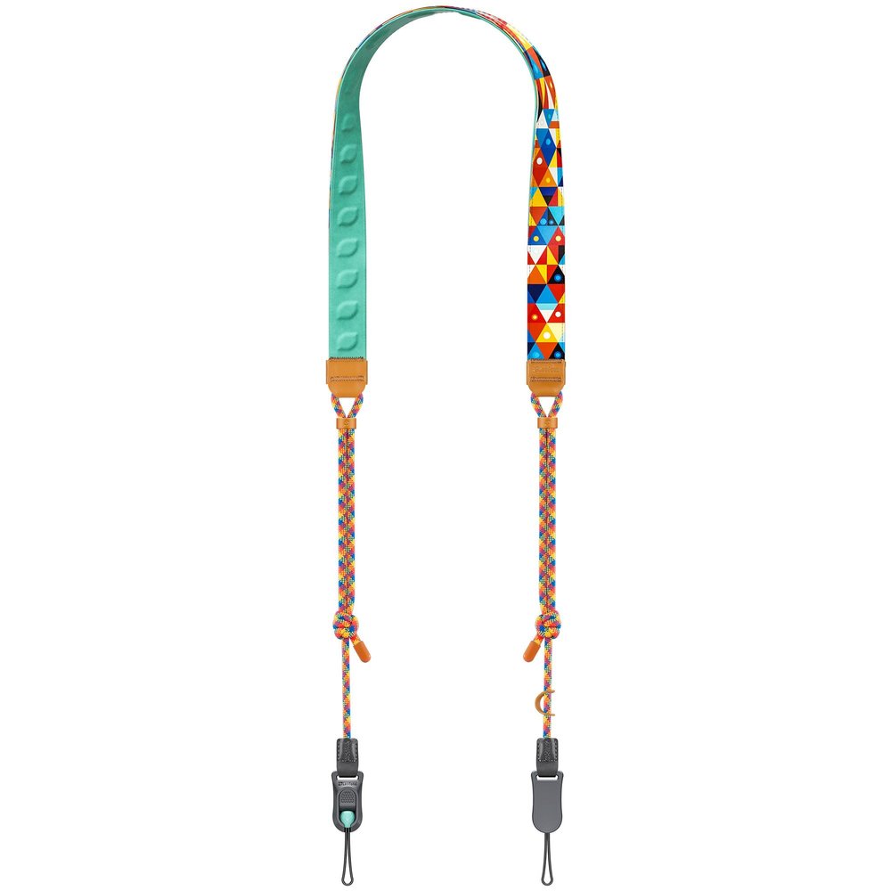 LEOFOTO Adjustable Camera Strap for Photographers, Rainbow Crossbody Strap with Quick Release, Universal Neck Shoulder Strap for Nikon Canon Sony Fuji DSLR L-CS-205