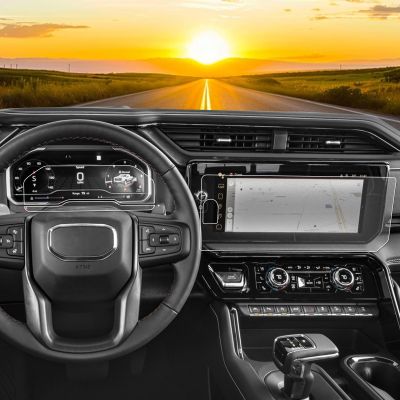 (3Pack) Anti Glare Matte GMC Sierra Denali Screen Protector Kit for 2022-2026 GMC Sierra 1500/2500HD/3500HD (AT4/AT4X/Denali/Denali Ultimate) 13.4'' Screen Cover Saver 2026 GMC Sierra AT4 Accessories