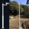 Blazea Floor Security Camera Holder Mount, Weatherproof Outside Surveillance Camera Pole, High Security Camera Mounting Pole Camera Bracket(B,2.5m (8.2ft)) view 1