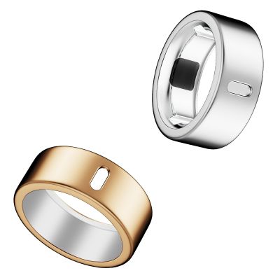 Cover Compatible for Oura Ring Gen 4/Gen 3 Horizon/Gen 3 Heritage,(NOT Compatible with Oura Ring 4-Ceramic), Charging Directly,Rugged TPU Finger Protector for Workout Women Men-Silver+Rosegold-Size 6