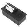 Desktop Socket Concealed Power Strip Table Connection Box 3 Hole Outlets Wireless Charging 15A AC view 4