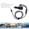 3 in 1 USB C/Car Charger/DC to DC Replacement Cable for Mini, 18AWG DC Power Supply 12V/24V 10A Car Charger Supply Cord Adapter Plug (1m) (2m) (3meter) (5m) view 2