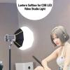 12 Inch Lantern Softbox for Bowens Mini Video Quick Release 270 Degree Directional Light Diffuser Modifier Softbox for COB Light, Handheld Setup, Photography, Vlogging view 2