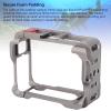 Aluminium Alloy Camera Protective Cage for Pro 2, Lightweight Camera Housing Frame Cage Quick Release Flip, Cold Shoe Expansion Interface, Foam Padding view 3
