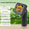 Handheld Digital Microscope, 2 Inch IPS Screen 1000X Magnification, USB Connect to PC Microscope with 8 Adjustable LEDs view 2