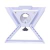 2 in 1 Satellite Dish Mount, Universal 38.5mm Pipe and Flat Adapter with 1 4in Tripod Bracket, for RV Roof (155g, Plug and Play) view 2