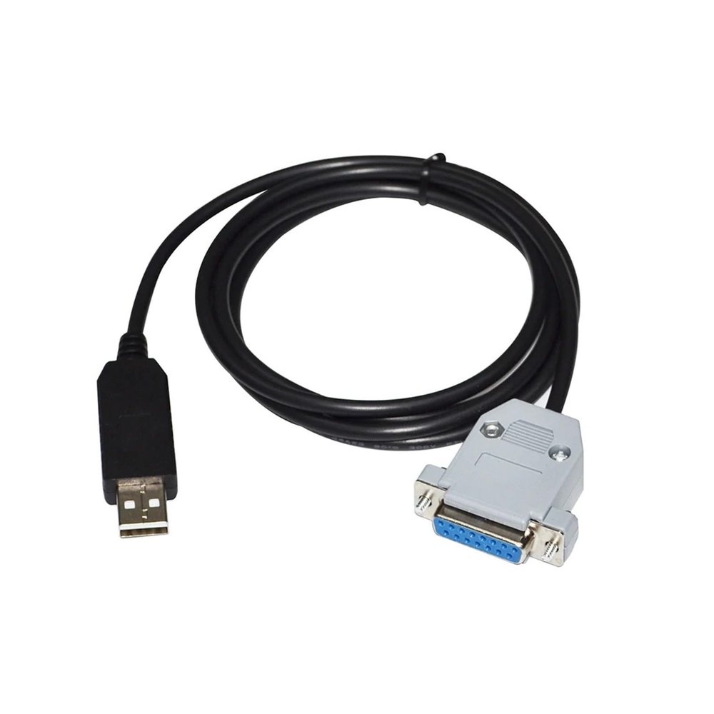 KUIQEO FENG GUO FT232RL CHIP USB to D-SUB 15-PIN DB15 Female Adapter RS232/RS485 Serial Communication Cable Compatible with The TECAN CAVRO XCALIBUR Pump(1.8M,RS232 Signal)