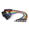 ROBAUN 1PC 3Pin Male/Female to Mini 3Pin Male/Female Cable for Blackmagic Pocket Cinema 4k Camera to Mini Line(M to Mini F-VT,0.29m) view 4