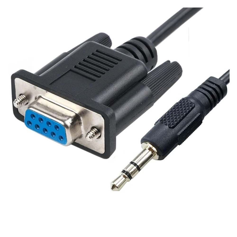 LINGQE DB9 RS232 to Stereo 3.5mm AUX Serial Cable for Ex-Link TV Service Port Preferences Setting Config Console Cable(Tip-3)