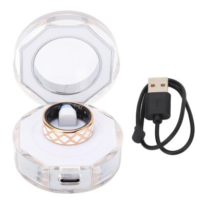 Smart Ring Health Tracker, Water Proof Sleep Tracking Wearable Health Rings, Health Fitness Tracker Rings with APP Display, with Multiple Sport Modes (21.6mm / 0.85in)