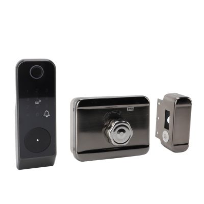 Smart Lock with Double Fingerprint Removal, Password, Map Can Be Connected, IP66 Smart Door Lock for Indoor and Outdoor Areas
