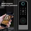 Smart Lock with Double Fingerprint Removal, Password, Map Can Be Connected, IP66 Smart Door Lock for Indoor and Outdoor Areas view 2