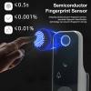 Smart Lock with Double Fingerprint Removal, Password, Map Can Be Connected, IP66 Smart Door Lock for Indoor and Outdoor Areas view 3