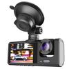 KALLORY Lens Dash Cam Recording for Front Inside and Rear Views Night Recording -Button Locking for Car Safety and Security view 1
