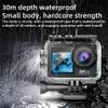WACLA Action Camera 5K 60FPS 480MP, WiFi Adjustable Wide Angle Dual Screen Camera, 170Ultra Wide-Angle and Six-Axis Anti-Shake, for Cycling,M40TR view 2