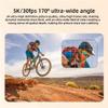 WACLA Action Camera 5K 60FPS 480MP, WiFi Adjustable Wide Angle Dual Screen Camera, 170Ultra Wide-Angle and Six-Axis Anti-Shake, for Cycling,M40TR view 4