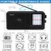 ZHIWHIS Shortwave Radio, AM FM SW Hand-held Radio, Portable Receiver by 4 AA Batteries, 4 inch Large Speaker, External Antenna Port, for Home ZWS-206 Indicative Style view 2