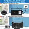 ZHIWHIS Shortwave Radio, AM FM SW Hand-held Radio, Portable Receiver by 4 AA Batteries, 4 inch Large Speaker, External Antenna Port, for Home ZWS-206 Indicative Style view 3