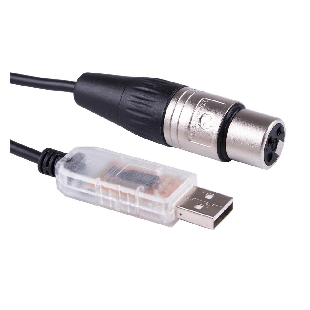 KUIQEO FENG GUO F/;TD/;1 FT232RL USB to XLR Fixture and DMX Control Serial Converter Cable(6FT)