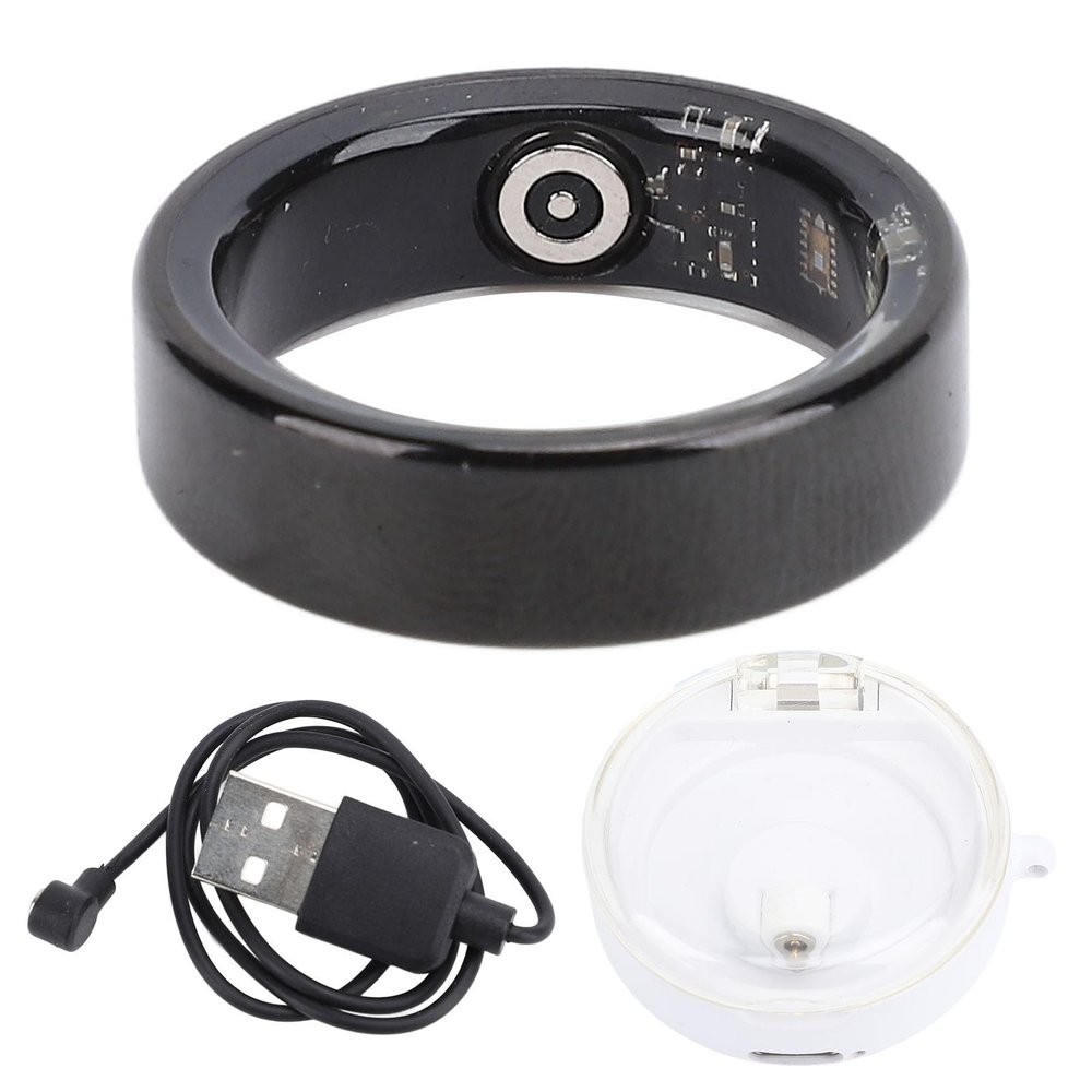 Smart Ring Health Tracker, Sleep Tracking Wearable Health Rings, Health Fitness Tracker Rings with Charging Case, with Multiple Sport Modes (21.6mm / 0.85in)