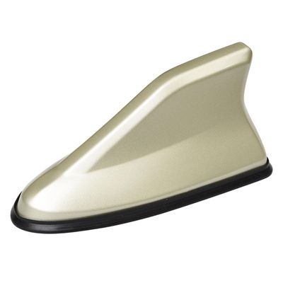 Car Shark Fin Antenna Cover for Cadillac SRX 2003-2010 2011 2012 2013 2014 2015 2016,Vehicle Shark Fin Shape Cover with Adhesive Tape, Antenna Replacement Fits Most Cars,Gold